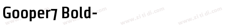Gooper7 Bold字体转换